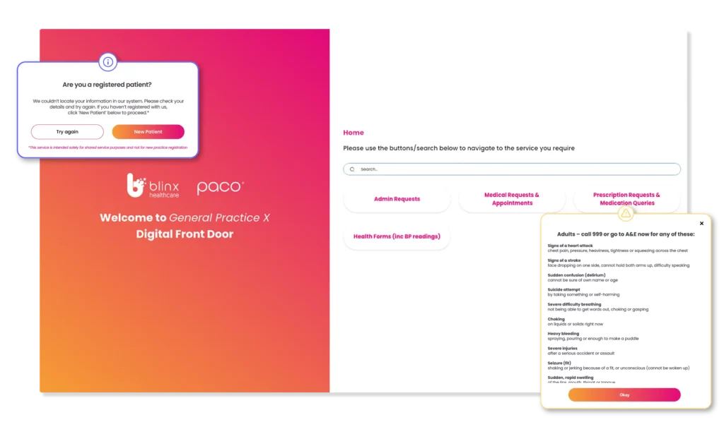 Image of PACO's Digital Front Door